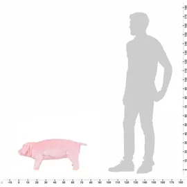 vidaXL Plüschtier Schwein 34 cm Rosa