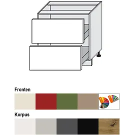 Feldmann-Küchen Schubladenschrank Brerra 80 x 50 x 82 cm Rot