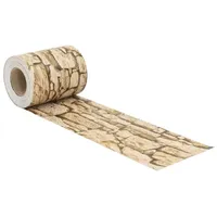 vidaXL Sichtschutzstreifen Grobstein-Optik Beige 35x0,19 m PVC