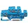 WAGO 870-534 Doppelstock-Durchgangsklemme 5mm Zugfeder Belegung: N, N Blau