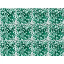 Queence Fliesenaufkleber Mosaik Muster 12er Set grün Sticker