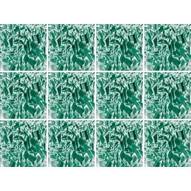 Queence Fliesenaufkleber Mosaik Muster 12er Set grün Sticker