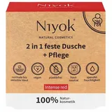 Niyok 2in1 Feste Dusche + Pflege Intense Red 80 g