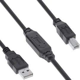 InLine InLine® USB 2.0 Aktiv-Kabel, USB-A Stecker zu USB-B Stecker, 7,5m