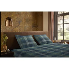 Muller Textil Jan Karo Blau 135 x 200 cm + 2 x 80 x 80 cm