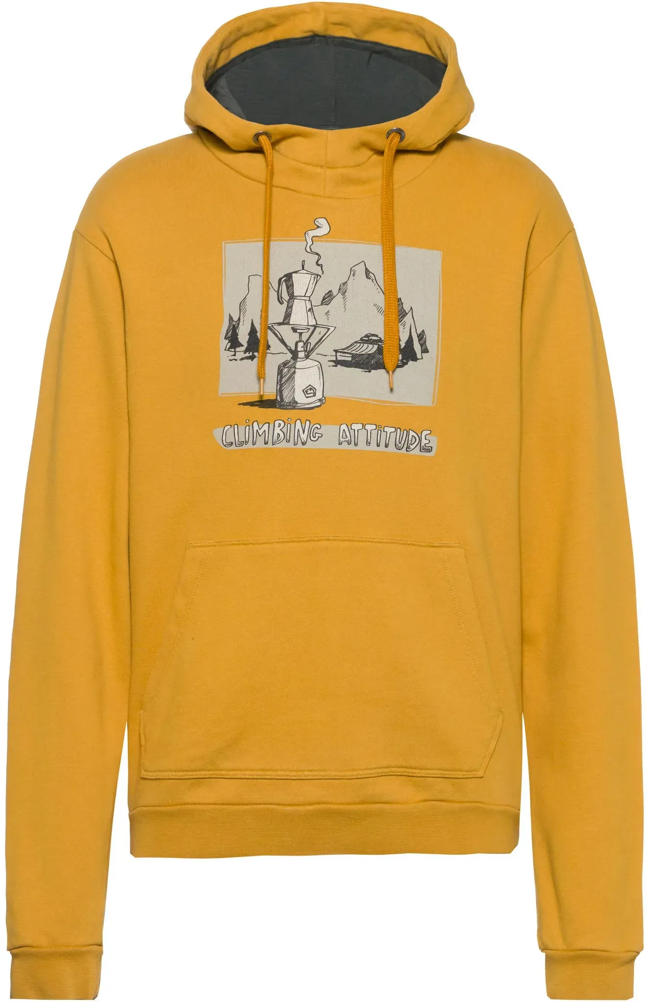 E9 HOOD Hoodie Herren in curry-moka, Größe XL - gelb