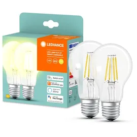LEDVANCE SMART+ standard 60W/827 klar filament E27 Bluetooth | 2 pak