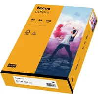 Inapa Multifunktionspapier tecno colors A4 80g/qm VE=5x500 Blatt mittelorange