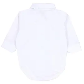 TupTam Body Jungen Baby Hemd-Body Langarm mit Kragen Jungen, Gr. 86 N-Gr, weiß, Obermaterial: 50% Baumwolle CO. 50% Polyester PES., Bodys
