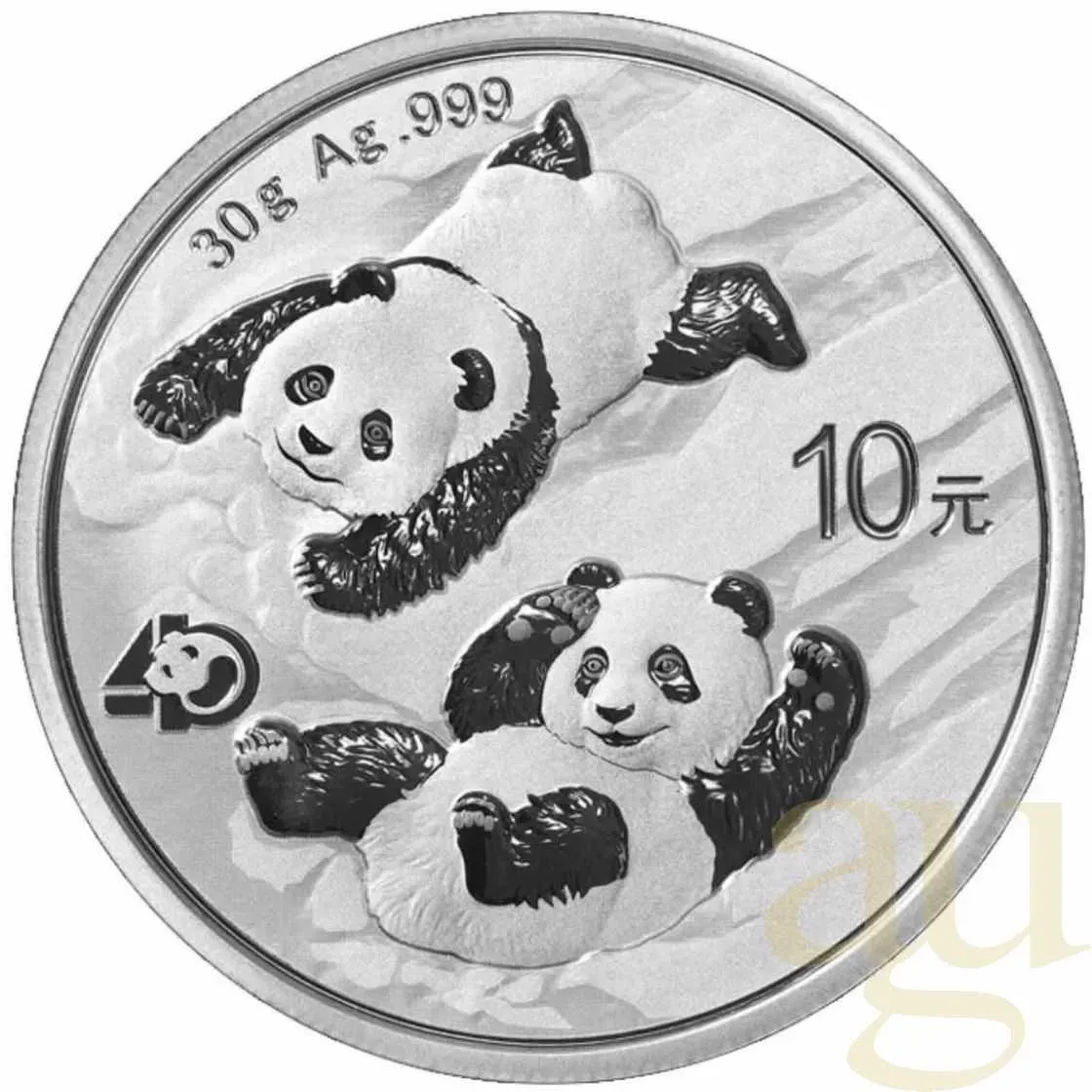30 Gramm Silbermünze China Panda 2022