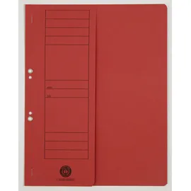 kompatible Ware Ösenhefter Karton rot DIN A4, halber Deckel, 1 St.