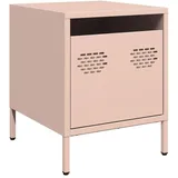 vidaXL Nachtschrank Rosa 35 x 39 x 43,5 cm Stahl