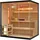 Artsauna Saunakabine Vantaa 175 mit Salzstein - Indoor Sauna für 4 Personen