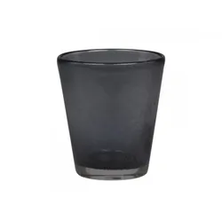 Chic Antique Ruy Trinkglas, H10/D9 cm, kohle
