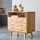 Tikamoon Highboard 4 Schubladen  Akazienholz  Schlafzimmer  beige