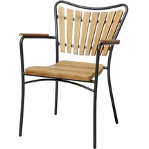Cinas Gartenstuhl Ellen 58,5 x 56,5 x 78 cm dunkelgrau 1 St.