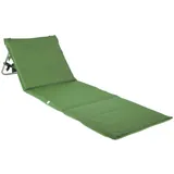 Luckxing Strandmatte Mit Rückenlehne Sonnenliege Liege Matte Gartenliege Strandmatte, Gepolsterte Strandliege Faltbar Gepolstert Kissen Verstellbare Rückenlehne Badematte Isomatte Strandtuch