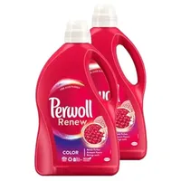 Perwoll Renew Color, 100 (2 x 50 Waschladungen), Color Waschmittel, Feinwaschmittel stärkt die Fasern und verbessert die Farbintensität, intensive Frische