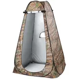 Pop Up Privatsphäre Toilette Camping Toilettenzelt Mobile Outdoor Privatsphäre WC Zelt Lagerzelt Tragbar campingdusche Temporäre Umkleiden und Angelzelte im Freien-120 x 120 x 190 cm-Flecktarn