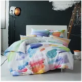 Estella Wendebettwäsche Splash Bunt/Weiß 155 x 220 cm + 80 x 80 cm