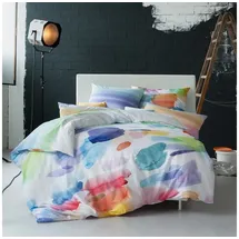 Estella Wendebettwäsche Splash Bunt/Weiß 155 x 220 cm + 80 x 80 cm