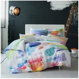 Estella Wendebettwäsche Splash Bunt/Weiß 155 x 220 cm + 80 x 80 cm