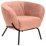 Lomoco Cocktailsessel, Altrosa, Metall, 79x71x74 cm, Fußauswahl, Lederauswahl, Stoffauswahl, Wohnzimmer, Sessel, Cocktailsessel
