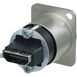 Neutrik HDMI Feedthrough Adapter D-size D-förmiges Gehäuse - Nickel