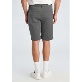 Lindbergh Shorts LINDBERGH, Herren, Gr. XL, N-Gr, grau (grau mix), Web, Obermaterial: 75% Polyester, 22% Viskose, 3% Elasthan, unifarben, bequem kniefrei, Hosen Shorts, mit Viskose und Stretch