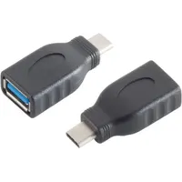 S-Conn 13-30008 USB 3.1 C USB 3.0 A Schwarz Kabelschnittstellen-/adapter (13-30008)