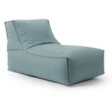 mokebo Outdoor Sitzsack für Kinder & Erwachsene 'Der Sundowner', Bean Bag mit Füllung oder Bodenkissen für Indoor & Outdoor, auch als Liegekissen, Relaxliege oder Liege in Himmelgrau