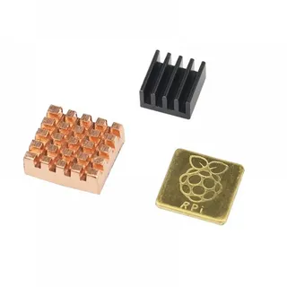 BerryBase Computer-Kühler 3 teiliges Premium Kühlkörper Set für Raspberry Pi 2 & 3