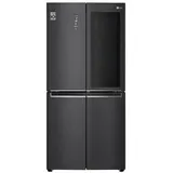 LG GMQ844MC5E Side-by-Side Kombination Multidoor, 83,5 cm breit, 530 L, ThinQ, Door-in-Door, InstaView, Schnellgefrieren, Matte Black Steel