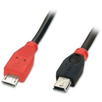 Lindy USB 2.0 Kabel Micro-B / Mini-B OTG M/M 1m