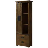 Massivmoebel24 Mango Schrank 70x35x195 braun