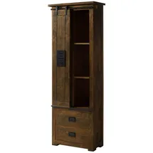 Massivmoebel24 Mango Schrank 70x35x195 braun