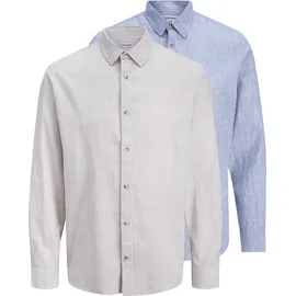 JACK & JONES Langarmhemd Beige L