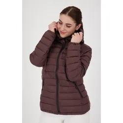 Steppjacke LPO "GILMOUR MELVILLE VI Women", Damen, Gr. 40 (M), braun, 100% Polyester, sportlich, figurbetont, Langarm mit innenliegendem Gummizug, Jacken, auch in Großen Größen erhältlich