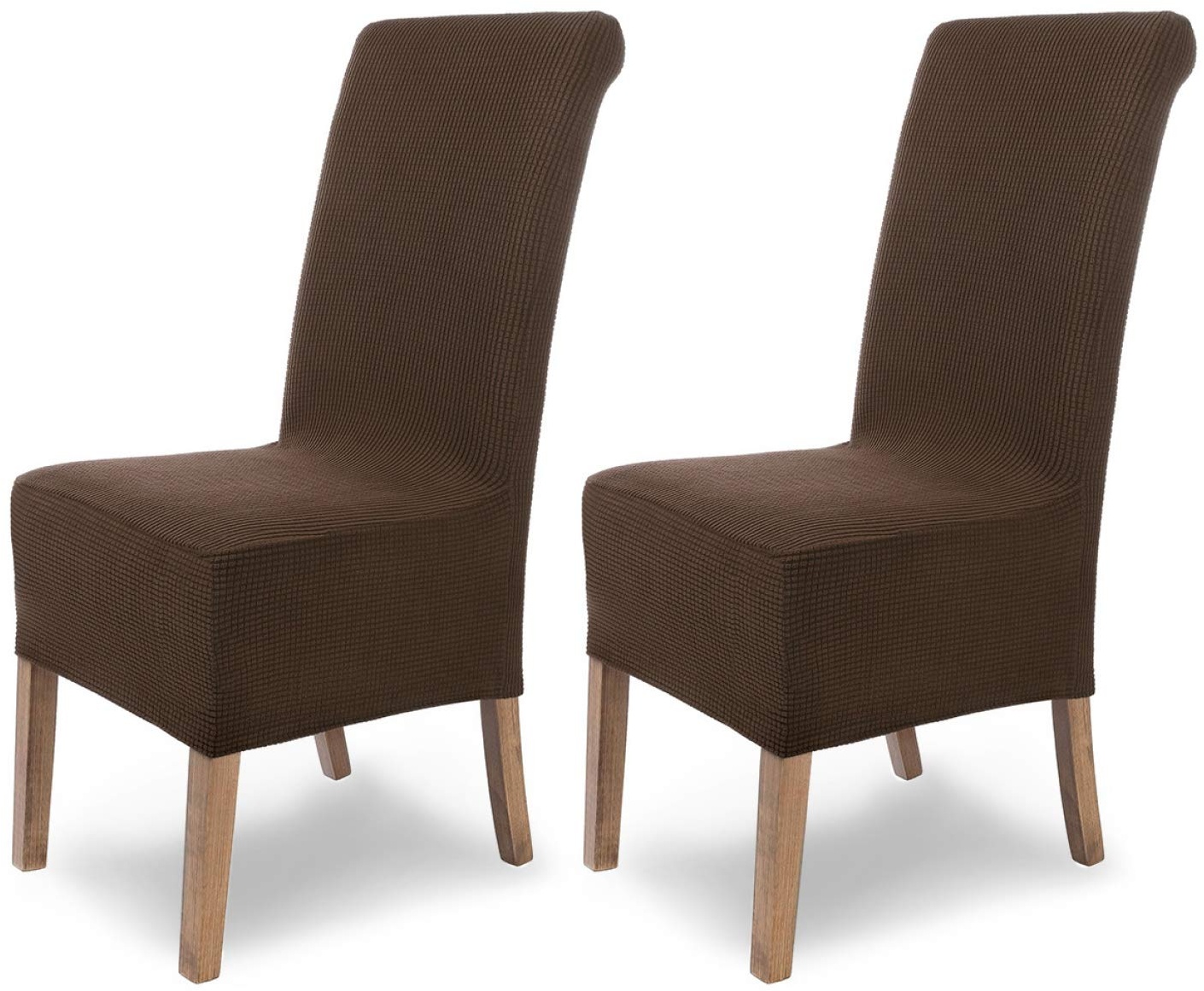 Brand Umi 4 Stück Stuhlhussen Elastisch Stuhlbezug für Stühle 46x46x60 cm Dunkelblau
