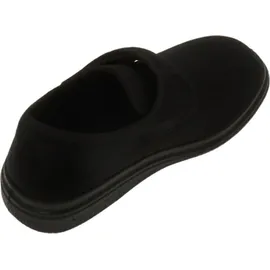 Fischer Schuhe Unisex-Klett-Hausschuh für Herren, Schwarz 48 EU