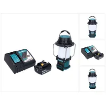 Makita DMR 055 RF1 Akku Radio 18 V FM mit Laterne 360° Taschenlampe + 1x Akku 3,0 Ah + Ladegerät (FM, AM), Radio