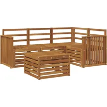 vidaXL Outdoor-Sofagarnitur 5 pcs Natur Massivholz Akazie