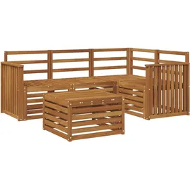 vidaXL Outdoor-Sofagarnitur 5 pcs Natur Massivholz Akazie
