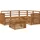 vidaXL Outdoor-Sofagarnitur 5 pcs Natur Massivholz Akazie