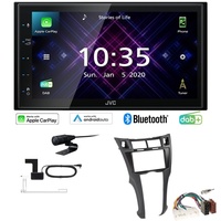 JVC Autoradio Apple CarPlay Android  DAB+ für Toyota Yaris schwarz ohne OEM Navi