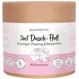 Puremetics 3in1 Dusch-Fluff Blütenmeer Peeling 250 g