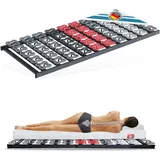 Matratzen Perfekt 5-Zonen Tellerlattenrost 120x200 cm 12,5 cm hoch 200 kg belastbar unverstellbarer Härtegrad-Regulierung und ergonomischen Federtellern 55 Tellermodule