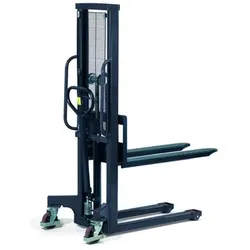 Handhydraulik-Stapler 6855, Hubhöhe 1.500mm, Tragkraft 500kg - blau