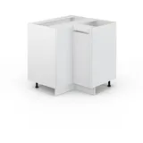 Vicco Eckunterschrank Fame-Line 80,5 x 82 x 51,6 cm Weiß