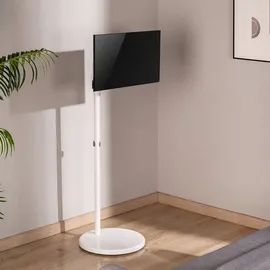 Maclean Brackets Maclean Mobiler Monitor/TV-Bodenständer, Gasfeder, 17"-35", weiß, MC-970W - Weiß